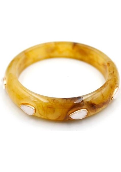 Sedef Taşlı Bilezik - Kahverengi fiyatları