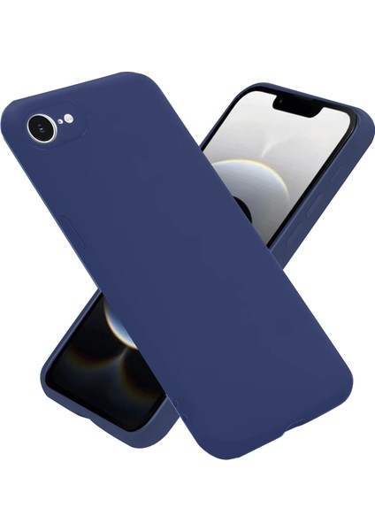 Iphone 16E Kılıf First Silikon - Lacivert Bstmy