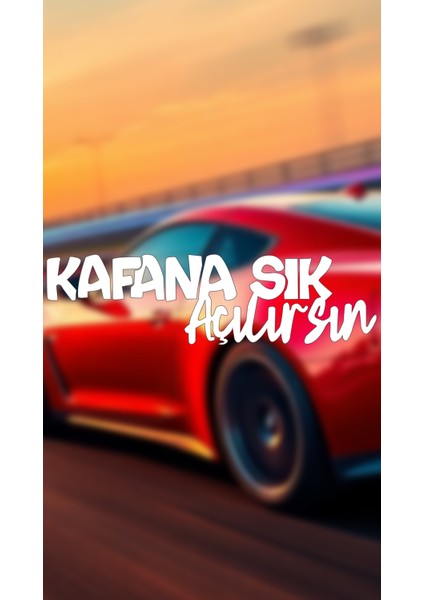 Kafana Sık Açılırsın 20X5,5 Jdm Yazı Araba-Motosiklet Cam Etiket Sticker Beyaz Renk