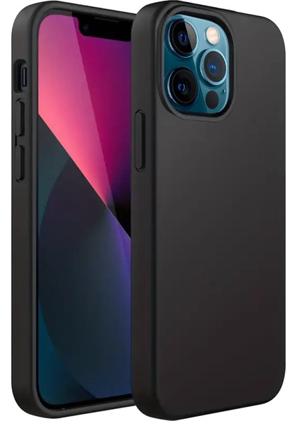 Iphone 12 Pro Kılıf First Silikon - Siyah Bstmy