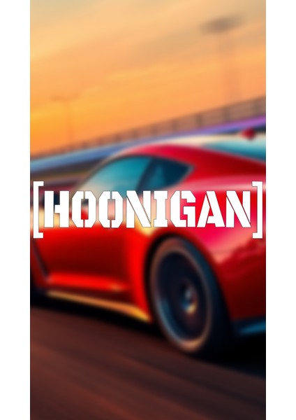 Hoonigan 20X5 Jdm Yazı Araba-Motosiklet Cam Etiket Sticker Beyaz Renk
