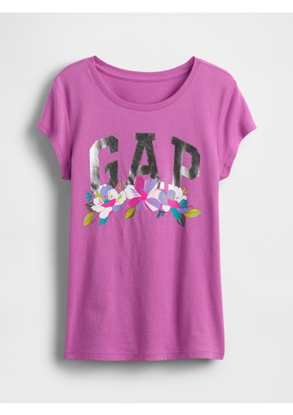 Kız Çocuk Mor Grafik T-Shirt fırsatları