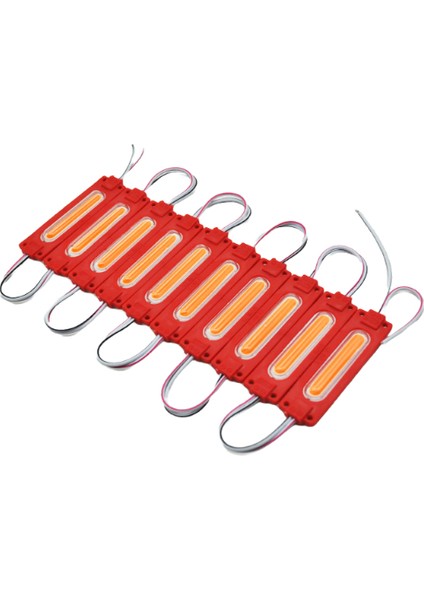 Carub Parmak Lamba Cob 24V – 1 Set 10 Adet | Kırmızı Kasa, Yüksek Parlaklık