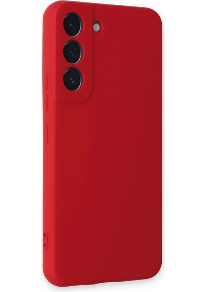 Samsung Galaxy S22 Kılıf Nano Içi Kadife Silikon - Kırmızı Bstmy