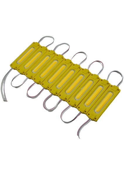 Carub Parmak Lamba Cob 24V – 1 Set 10 Adet | Sarı Kasa, Yüksek Parlaklık