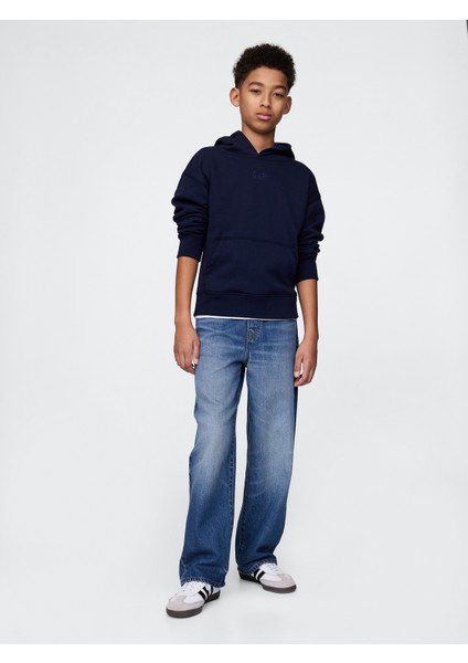 Erkek Çocuk Mavi Ultrasoft Pull-On Baggy Jean Pantolon