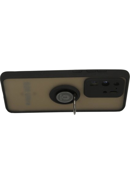 Samsung Galaxy S20 Ultra Kılıf Montreal Yüzüklü Silikon Kapak - Siyah Bstmy modelleri