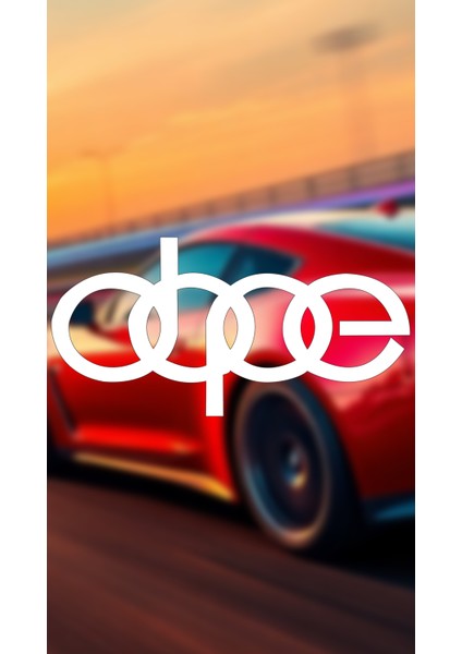 Dope 20X10 Jdm Yazı Araba-Motosiklet Cam Etiket Sticker Beyaz Renk