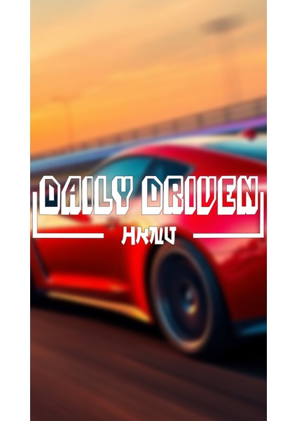 Daily Driven 20X6 Jdm Yazı Araba-Motosiklet Cam Etiket Sticker Beyaz Renk
