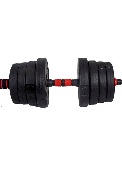 Halter ve Dambıl Seti Fonksiyonel Ağırlık ve Vücut Geliştirme Aleti 30 kg