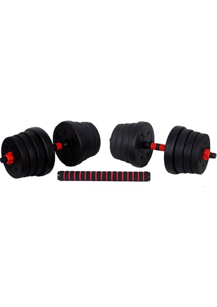 Halter ve Dambıl Seti Fonksiyonel Ağırlık ve Vücut Geliştirme Aleti 30 kg
