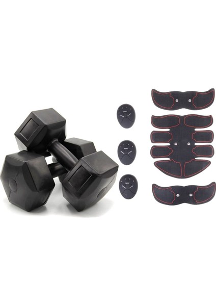 Dambıl Ağırlık Seti 9 kg + Six Pad Abs Mide Kası Aleti