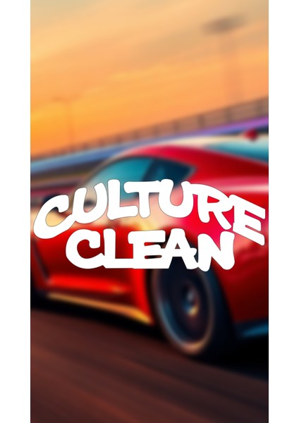 Culture Clean 20X8 Jdm Yazı Araba-Motosiklet Cam Etiket Sticker Beyaz Renk