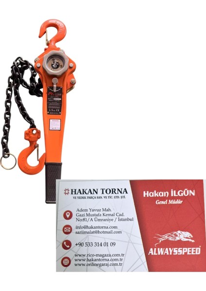 3 Ton Hubzug Zincirli Çektirme Vinç fiyatları