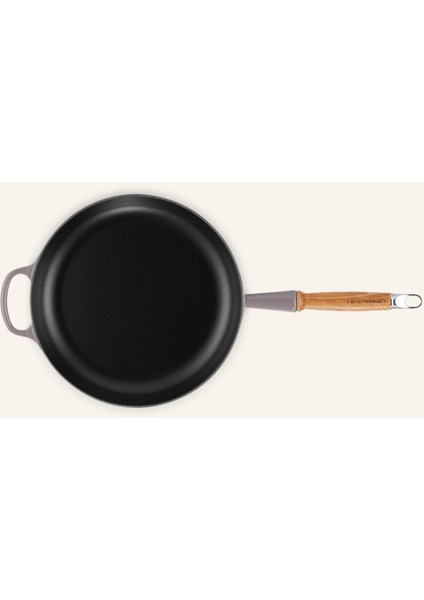 Signature Döküm Kızartma Tavası 28 cm Emaye Kaplı Ahşap Saplı 2,6 L