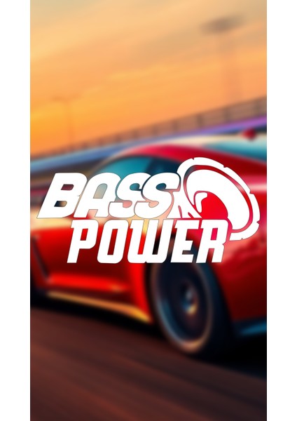 Bass Power 21X10 Jdm Yazı Araba-Motosiklet Cam Etiket Sticker Beyaz Renk