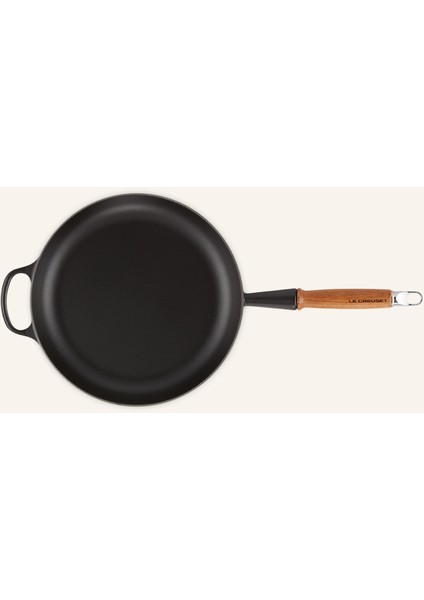 Signature Döküm Kızartma Tavası 28 cm Emaye Kaplı Ahşap Saplı 2,6 L