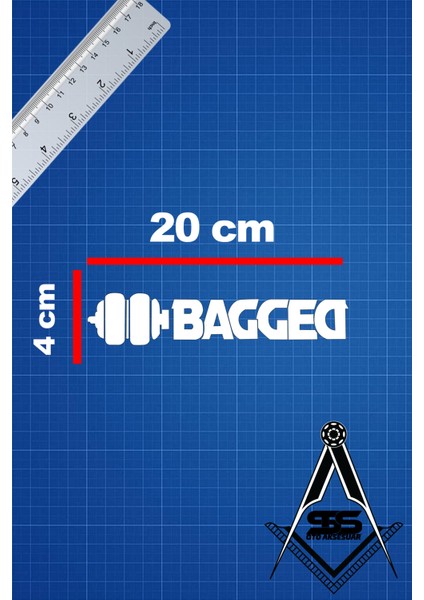 Bagged 20X4 Jdm Yazı Araba-Motosiklet Cam Etiket Sticker Beyaz Renk fiyatları