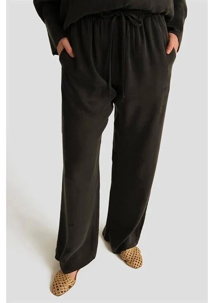 Cupra Palazzo Pantolon 25YD4245-2 Siyah fırsatları