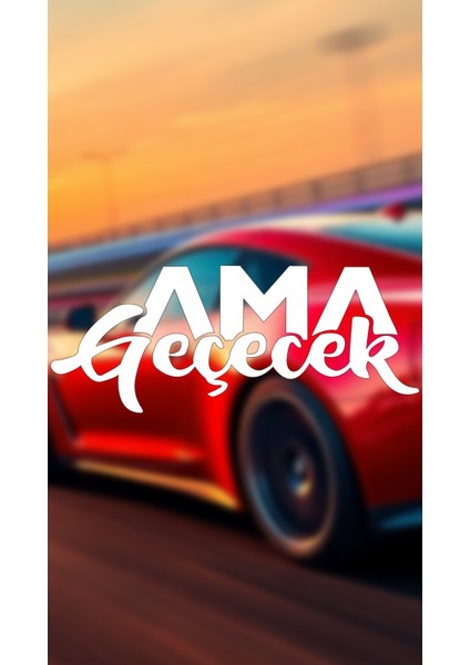 Ama Gececek 20X8 Jdm Yazı Araba-Motosiklet Cam Etiket Sticker Beyaz Renk