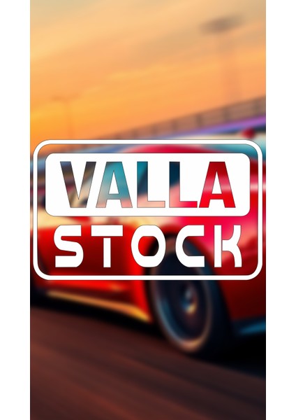 Valla Stock Jdm Araba-Motosiklet Cam Etiket Sticker 18X11CM Beyaz Renk