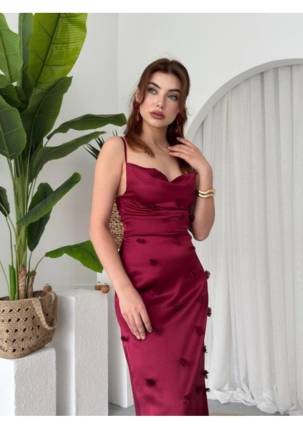 Dora Çiçek Detaylı Elbise