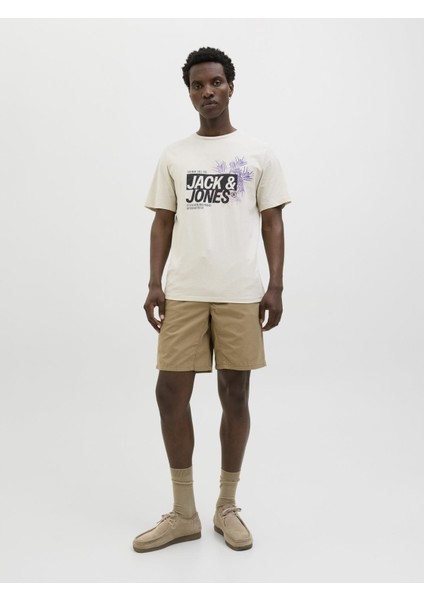 Jjjaxon Tee Ss Crew Neck Ln Taş