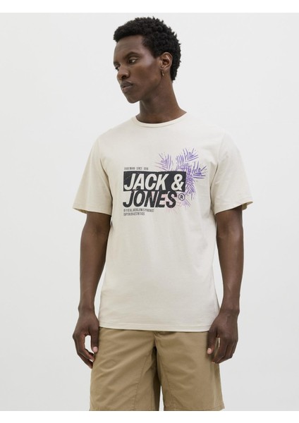 Jjjaxon Tee Ss Crew Neck Ln Taş