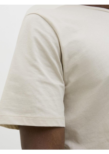 Jjjaxon Tee Ss Crew Neck Ln Taş