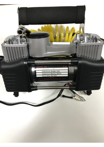 Hava Komresörü 12V Büyük Metal Gövde Çift Piston fiyatları