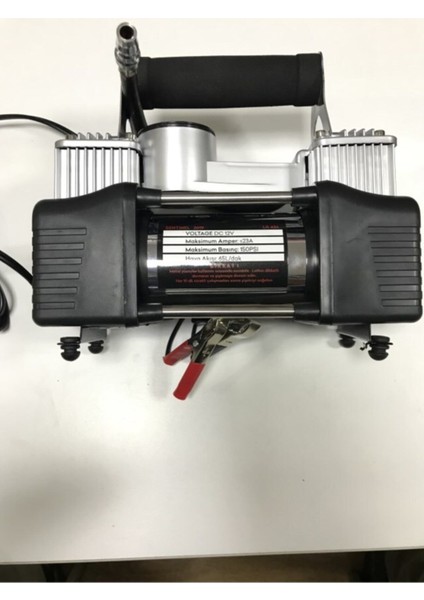 Hava Komresörü 12V Büyük Metal Gövde Çift Piston modelleri