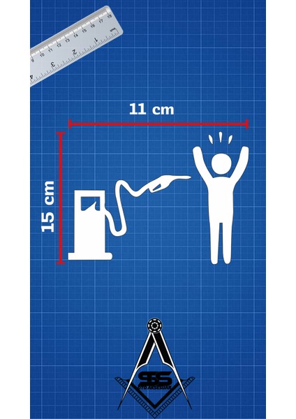 Depo Kapağı Jdm Araba-Motosiklet Cam Etiket Sticker 15X11CM Beyaz Renk fiyatları