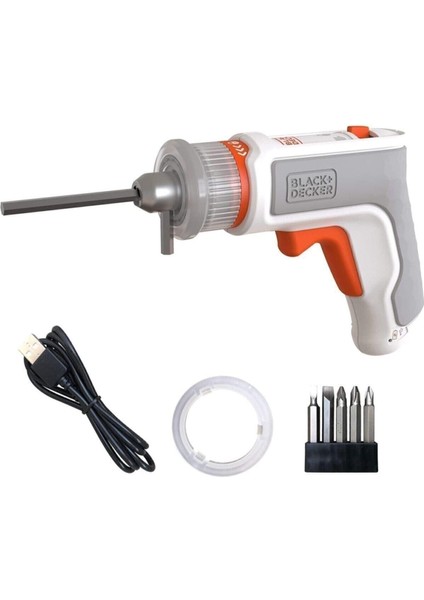 Black Decker BCRTA01 3.6 V Li-Ion Pil LED Işıklı Şarjlı Vidalama Seti