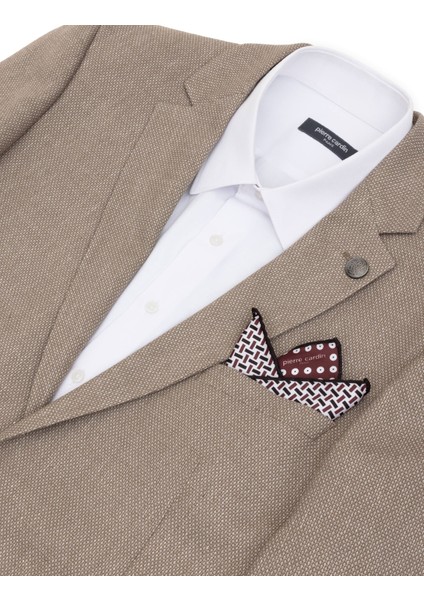 Erkek Bordo Desenli Mendil 50317603-900