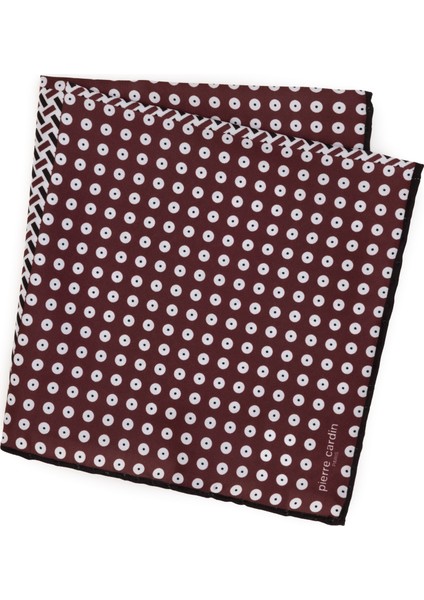 Erkek Bordo Desenli Mendil 50317603-900