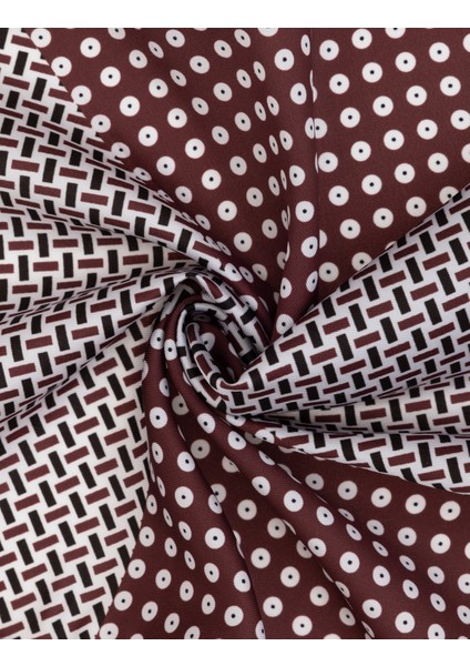 Erkek Bordo Desenli Mendil 50317603-900