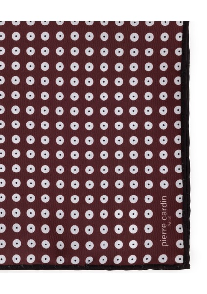 Erkek Bordo Desenli Mendil 50317603-900