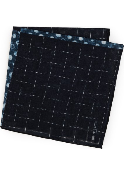 Erkek Lacivert Keten Mendil 50316447-200