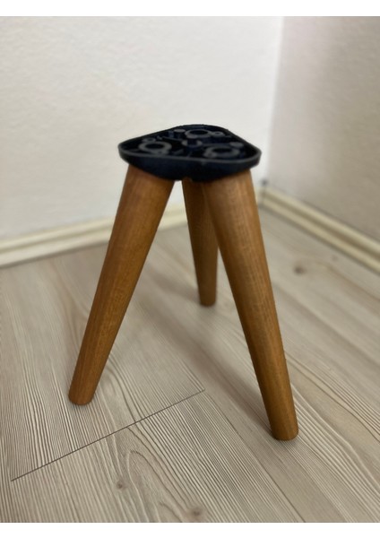 41 cm Açık Meşe Ahşap Konik Mobilya Ayağı – 3’lü Set | Masa, Sandalye, Sehpa Uyumlu | Bağlantı Aparatı ve Vidalar Dahil
