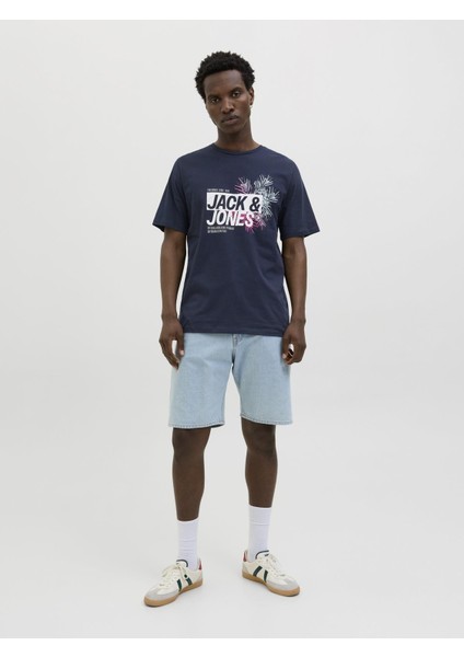 Jack & Jones Erkek Basic Tişört – %100 Pamuk, Jjjaxon Modeli