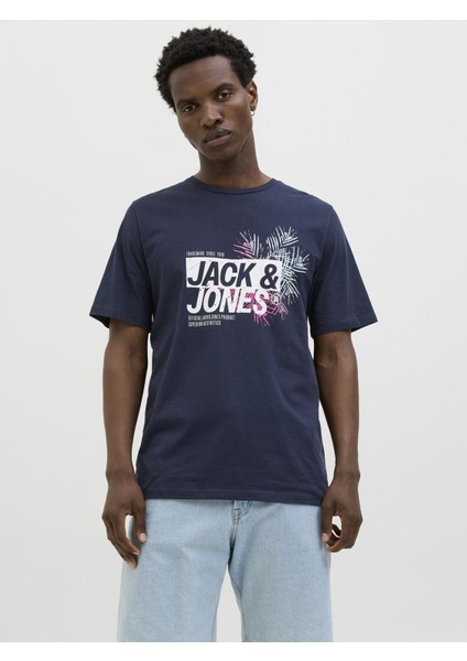Jack & Jones Erkek Basic Tişört – %100 Pamuk, Jjjaxon Modeli