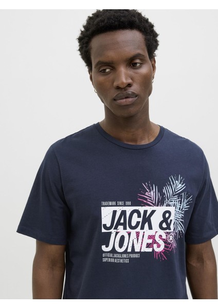 Jack & Jones Erkek Basic Tişört – %100 Pamuk, Jjjaxon Modeli