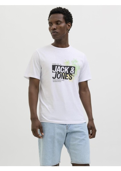 Jack & Jones Erkek Basic Tişört – %100 Pamuk, Jjjaxon Modeli