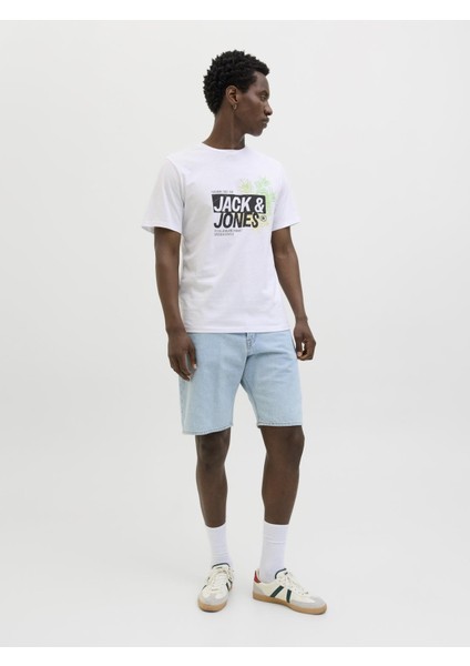 Jack & Jones Erkek Basic Tişört – %100 Pamuk, Jjjaxon Modeli