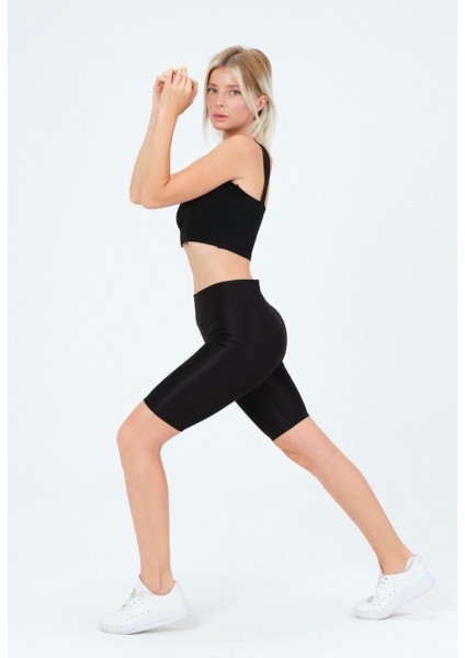 Bisikletçi Dalgıç, Toparlayıcı Kadın Tayt, Slim Fit (Likralı)
