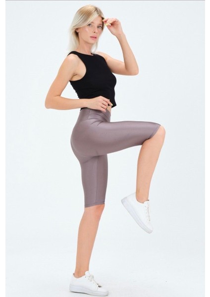 Bisikletçi Dalgıç, Toparlayıcı Kadın Tayt, Slim Fit (Likralı)