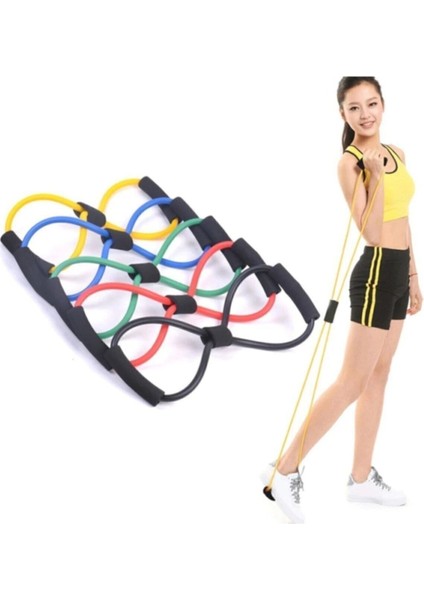 Pilates Yoga Egzersiz Direnç Lastiği Vücut Şekillendirici Spor Aleti Egzersiz Aleti 1 Adet