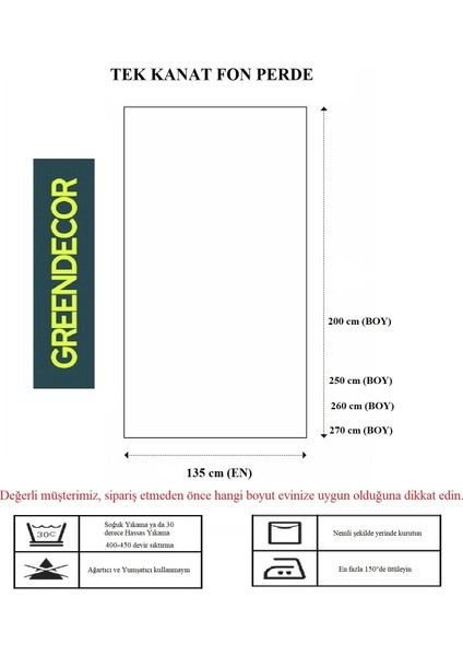 Yaprak Pastel Renk Sade Soft Bohem Özel Tasarım Dijital Baskılı (Tek Kanat) Bej Krem Şık Fon Perde