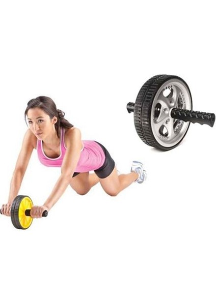 Vücut Geliştirme Karın Tekerlek Egzersiz Kası Gelştirici Fitness Ev Jimlastik Aleti