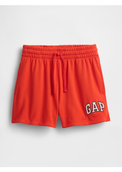 Kadın Kırmızı Gap Logo Fransız Havlu Kumaş Şort fiyatları